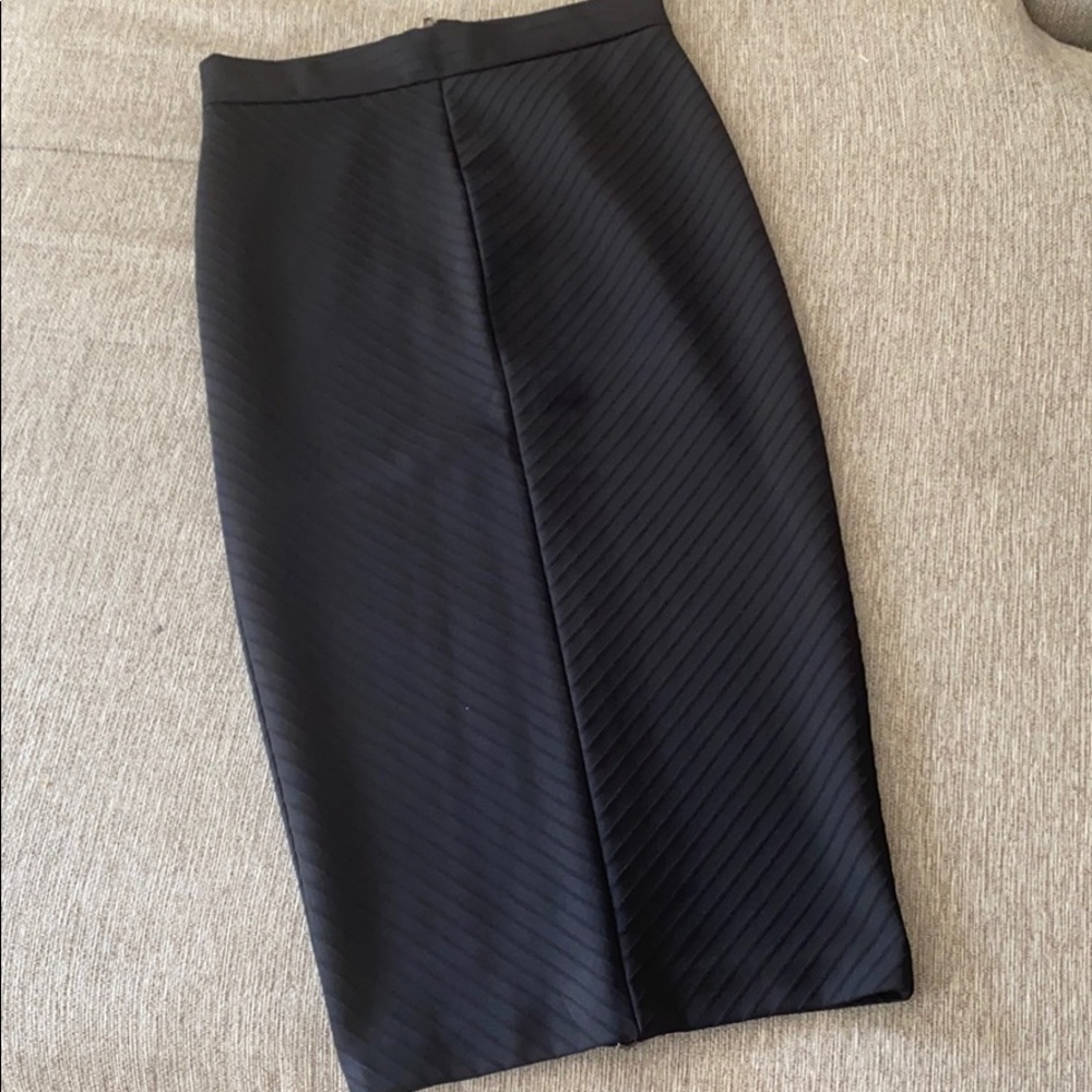 Black pencil skirt